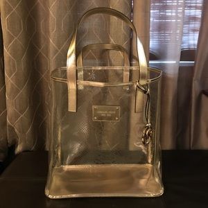 Michael Kors Clear Tote And wallet